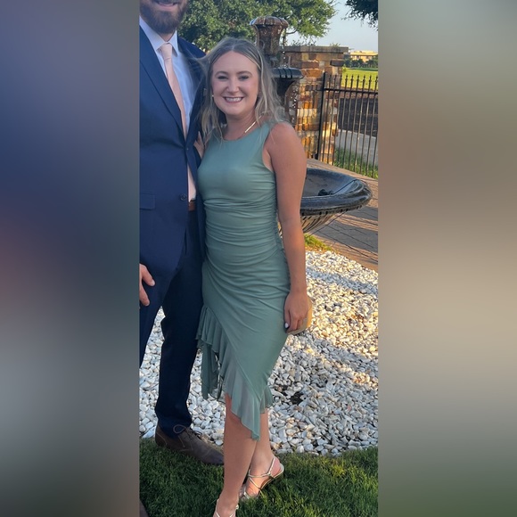 Midi Ruffle Cocktail Dress - Picture 6 of 6